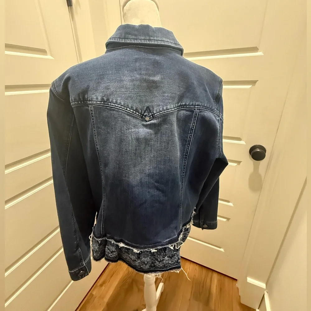 Liverpool Blue Denim Jacket with Lace Trim - Picture 5 of 12